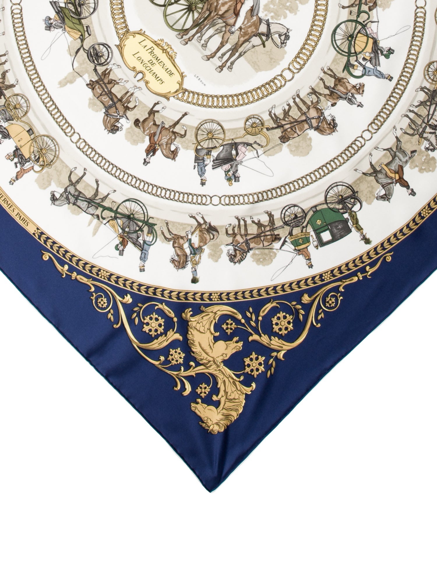 Hermès La Promenade De Longchamps Silk Scarf