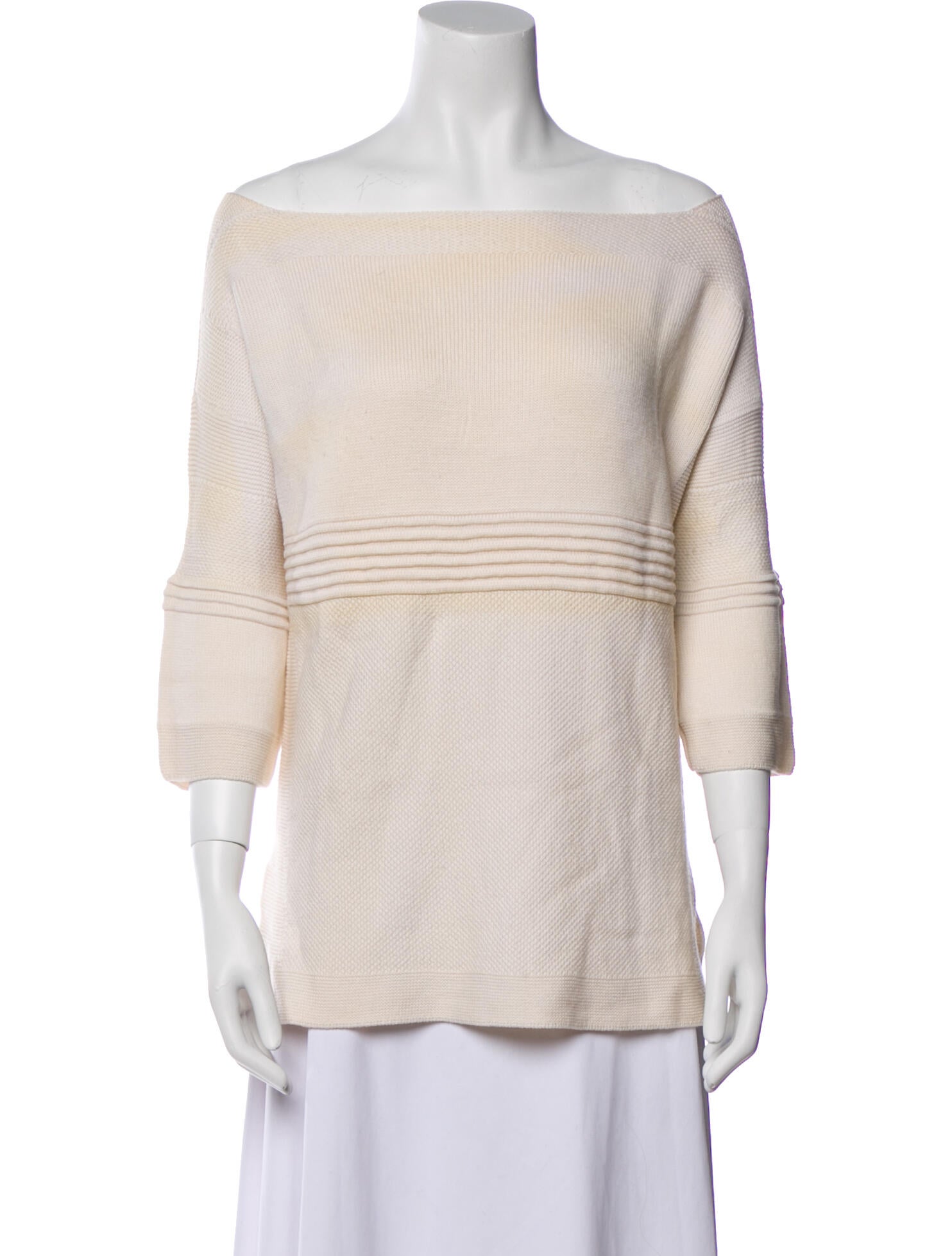 Hermès Cashmere Off-The-Shoulder Sweater