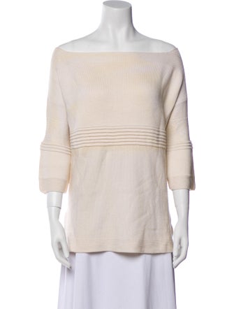 Hermès Cashmere Off-The-Shoulder Sweater