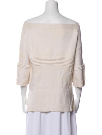 Hermès Cashmere Off-The-Shoulder Sweater