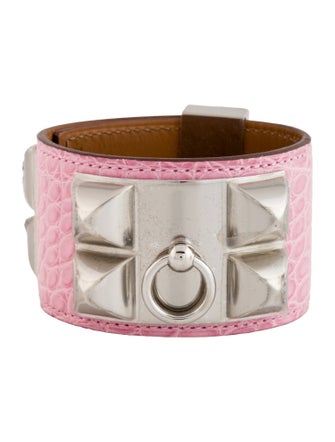 Hermès Alligator Collier de Chien Wrap Bracelet