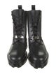 Hermès Funk Leather Combat Boots