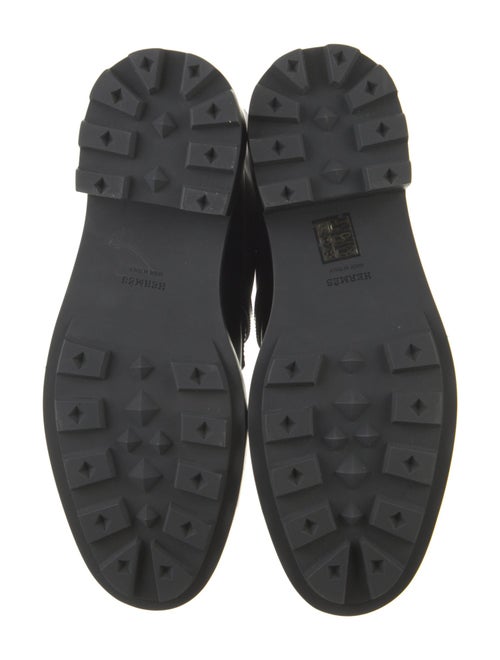 Hermès Funk Leather Combat Boots