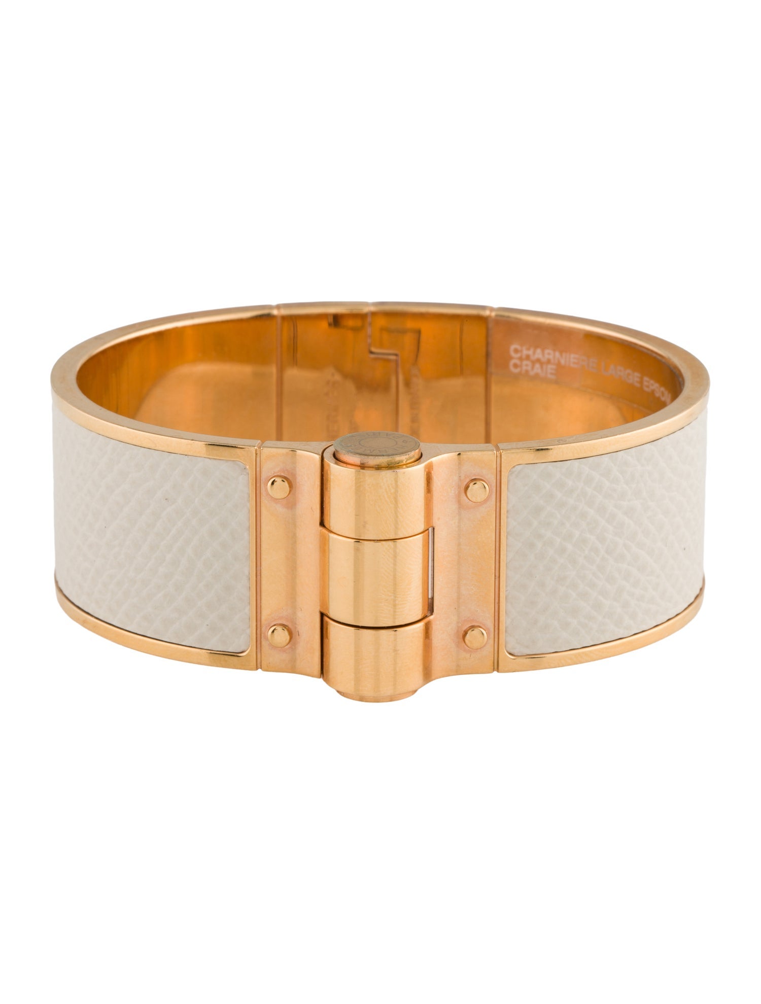 Hermès Epsom Leather Hinged Bracelet