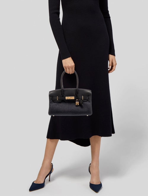 Hermès 2025 Swift and Denim Shoulder Birkin Light 29