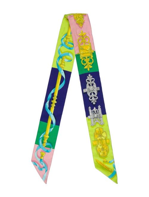 Hermès Ferronnerie Silk Twilly Scarf
