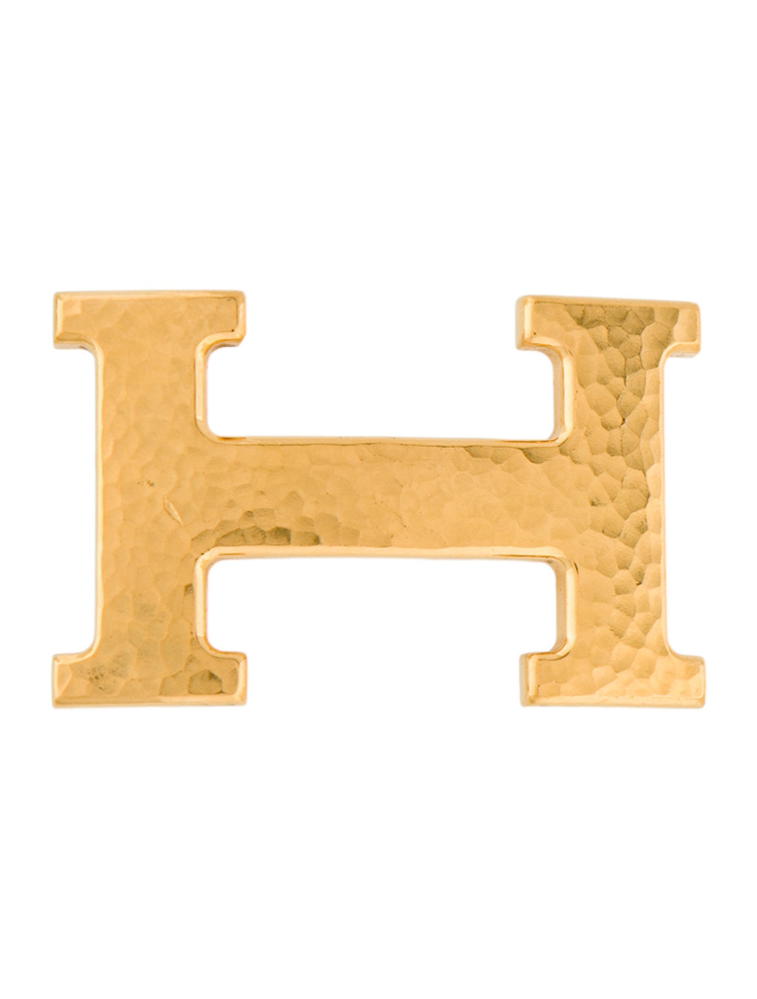 Hermès H Martelée 32mm Belt Buckle