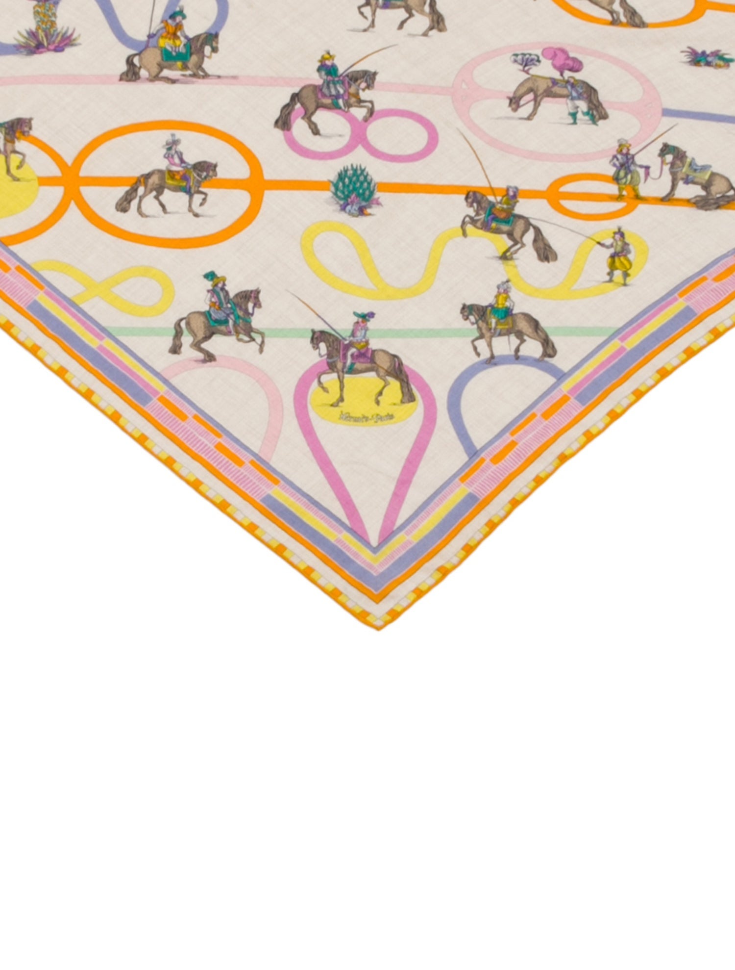 Hermès Passades et Serpentines Giant Triangle Cashmere Triangle Scarf