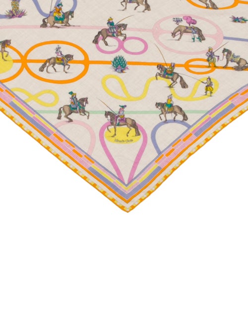 Hermès Passades et Serpentines Giant Triangle Cashmere Triangle Scarf