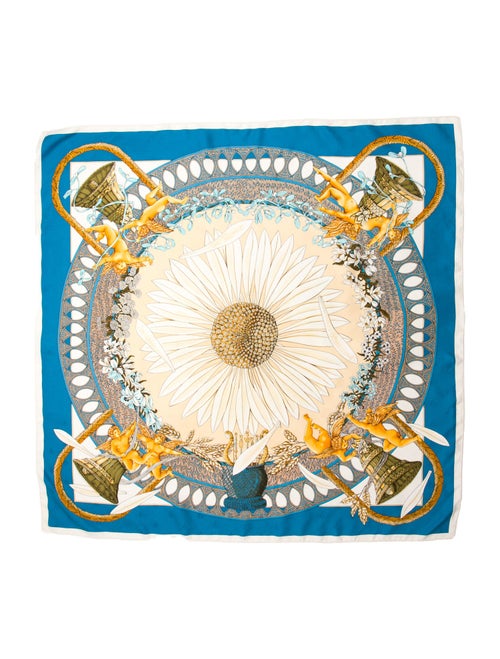 Hermès T'aime un Peu Beaucoup Passionnément Jacquard Silk Scarf