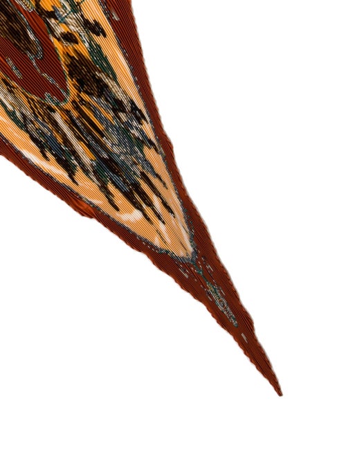 Hermès Perles du Kenya Silk Plissé Scarf