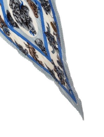 Hermès Confidents des Coeurs Silk Plissé Scarf