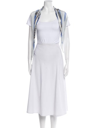 Hermès Confidents des Coeurs Silk Plissé Scarf