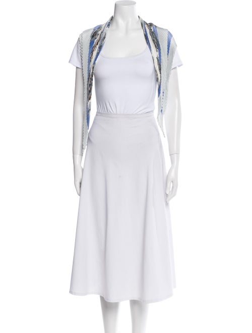 Hermès Confidents des Coeurs Silk Plissé Scarf