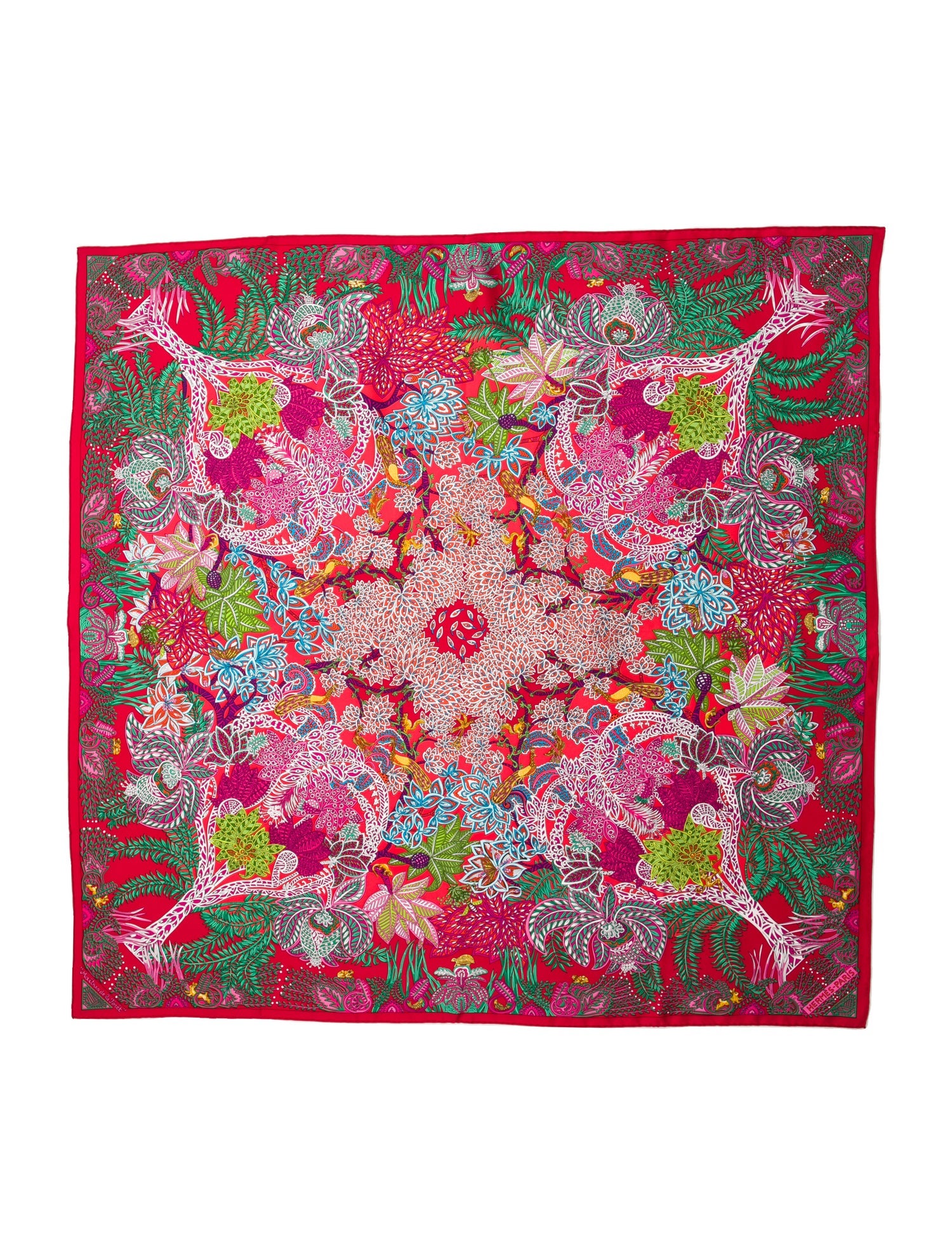 Hermès Maitres de la Forêt Silk Scarf
