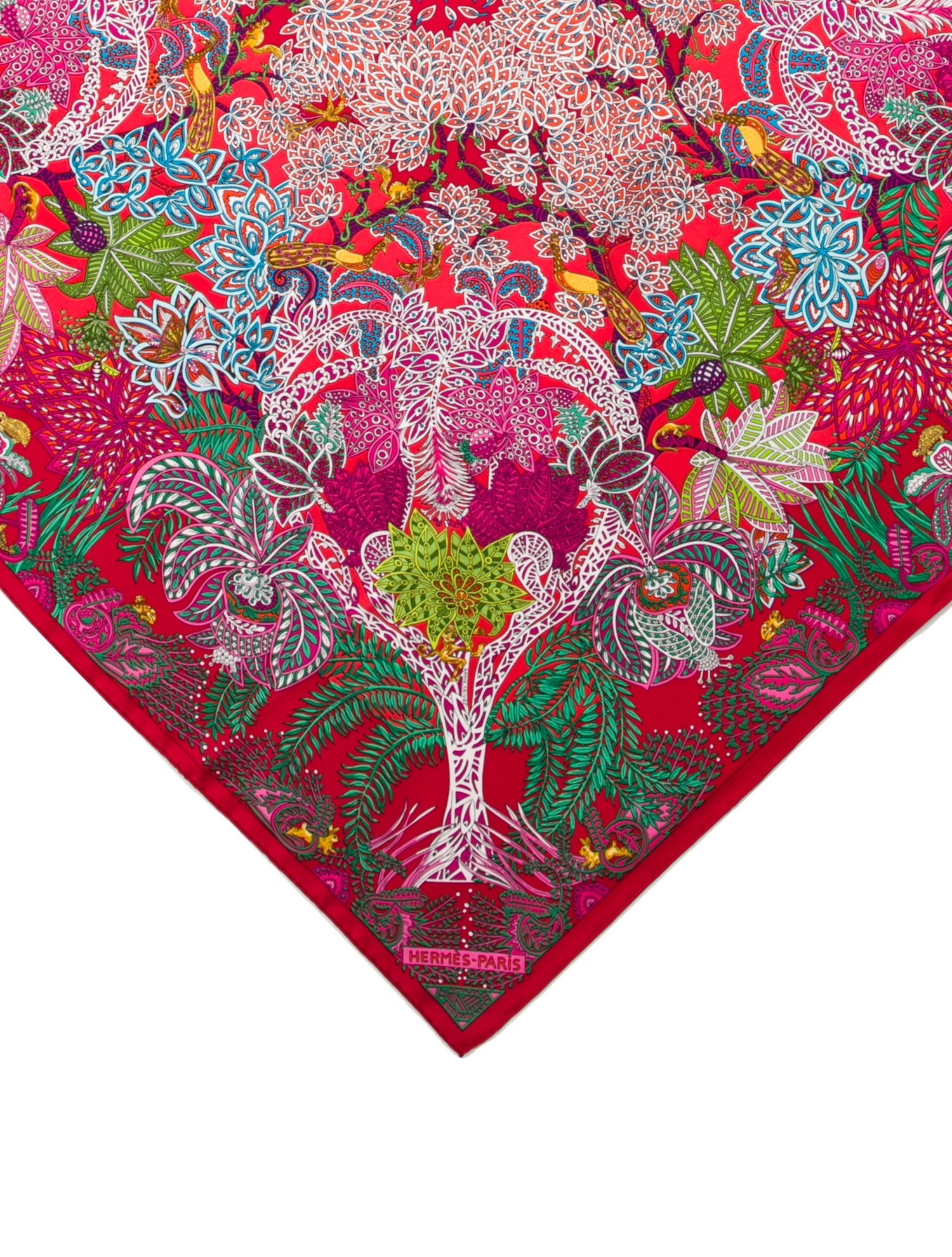 Hermès Maitres de la Forêt Silk Scarf