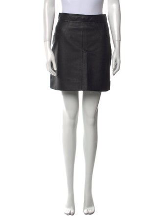 Hermès Leather Mini Skirt