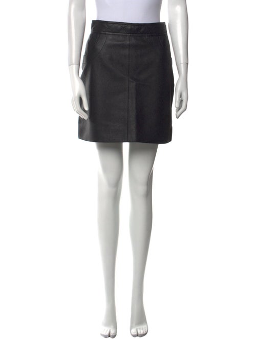 Hermès Leather Mini Skirt