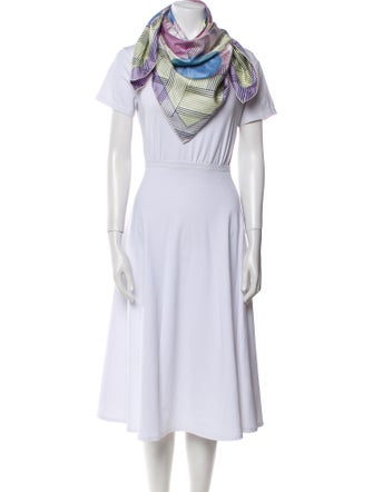 Hermès Jeu des Omnibus et Dames Blanches Silk Scarf