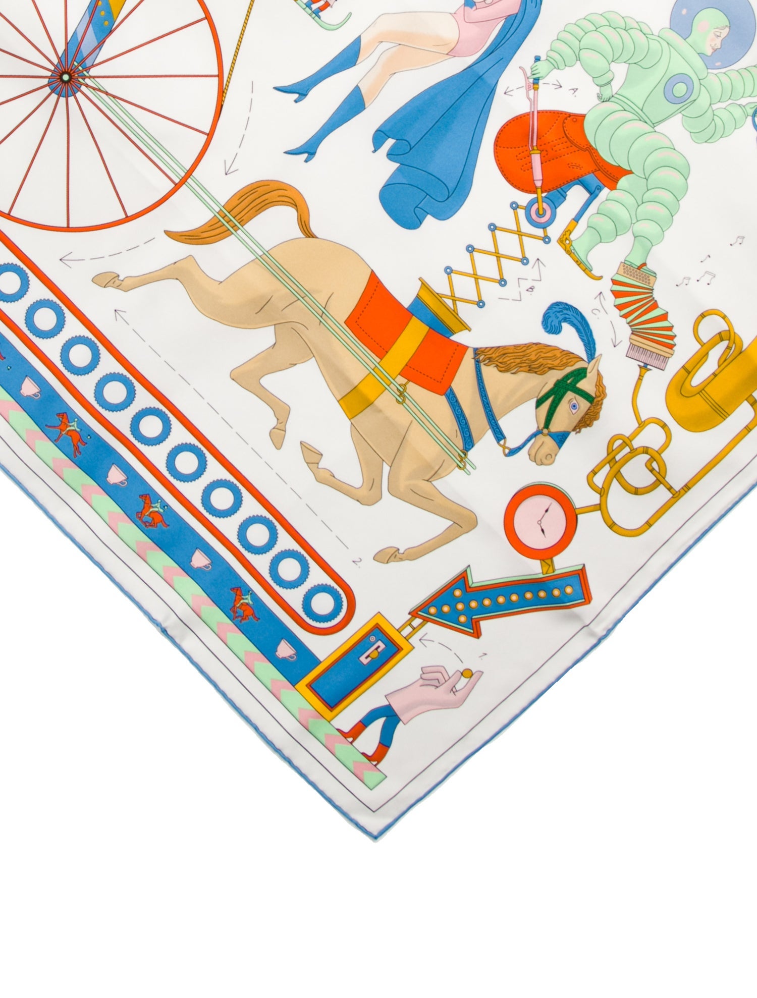 Hermès Tea for Two Silk Scarf w/ Tags