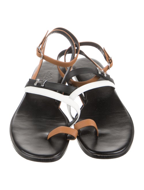 Hermès Harmonie Leather Gladiator Sandals