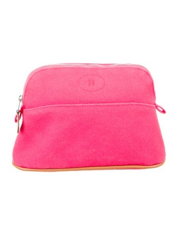 Hermès Cosmetic Bags Toile Small Bolide Pouch