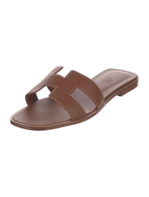 Hermès Oran Leather Slides