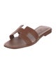 Hermès Oran Leather Slides