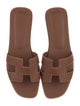 Hermès Oran Leather Slides