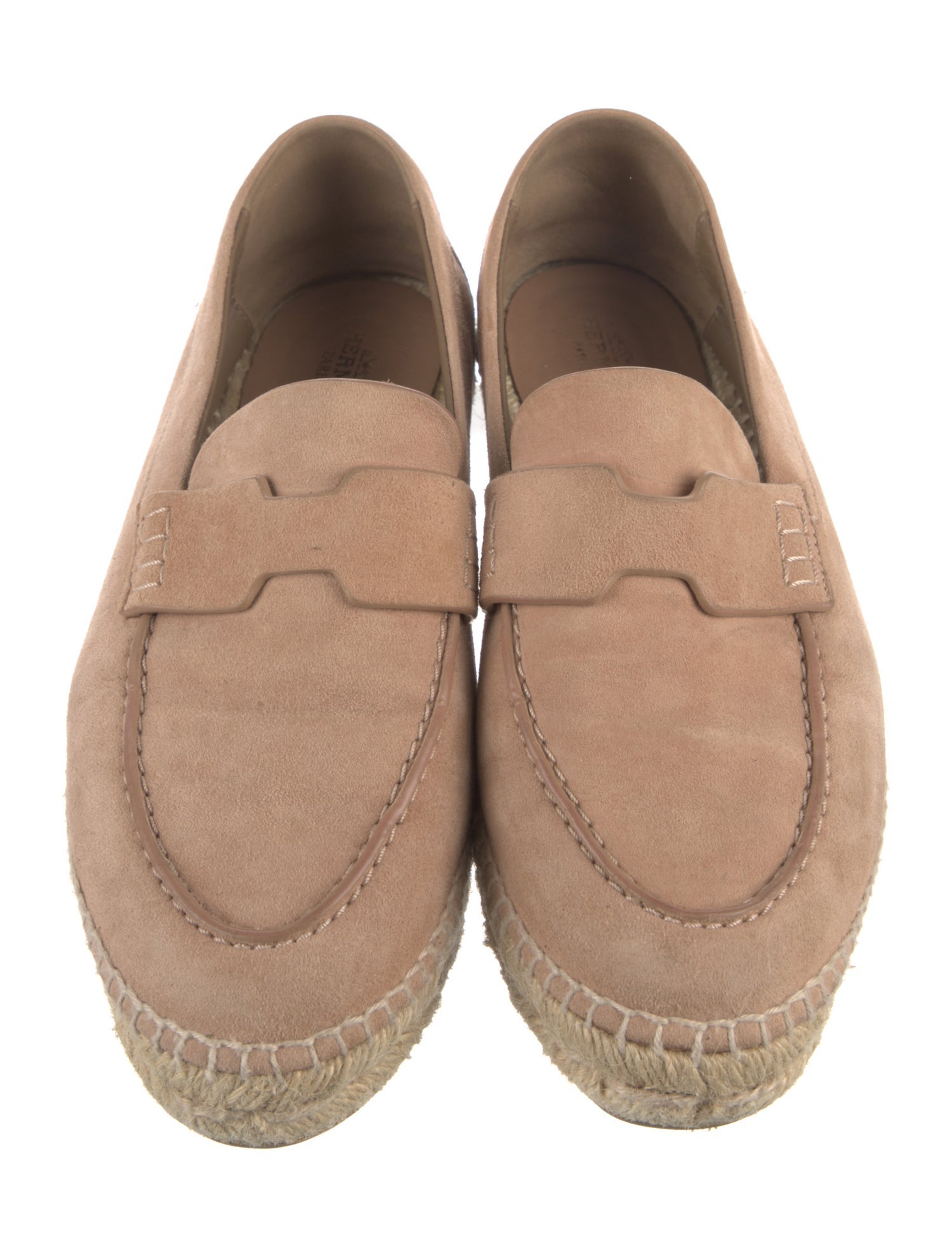 Hermès H Logo Suede Espadrilles