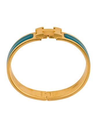 Hermès Enamel Clic H Bangle Bracelet
