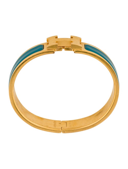 Hermès Enamel Clic H Bangle Bracelet