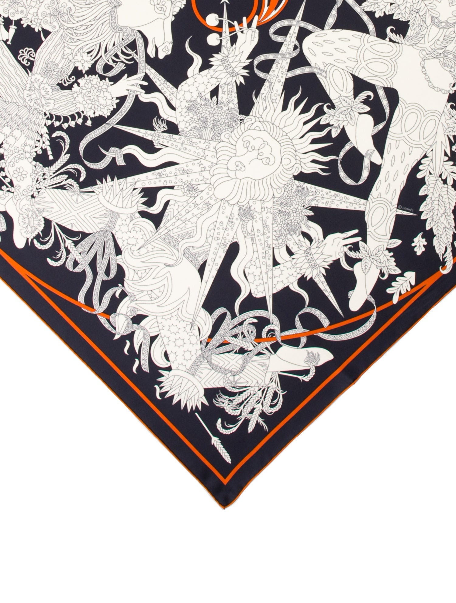 Hermès Le Sacre Des Saisons Silk Scarf