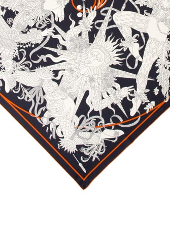 Hermès Le Sacre Des Saisons Silk Scarf