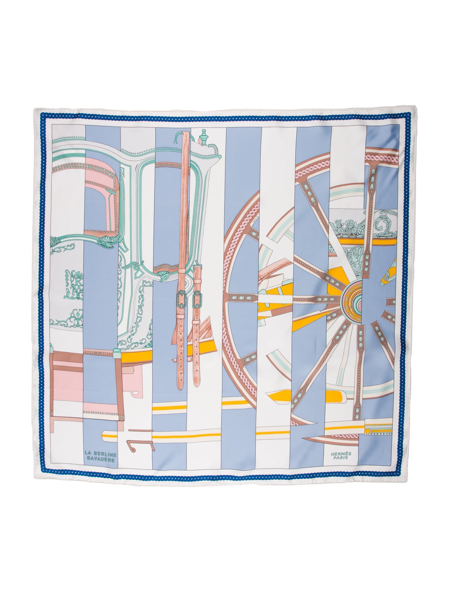 Hermès La Berline Bayadere Silk Scarf w/ Tags