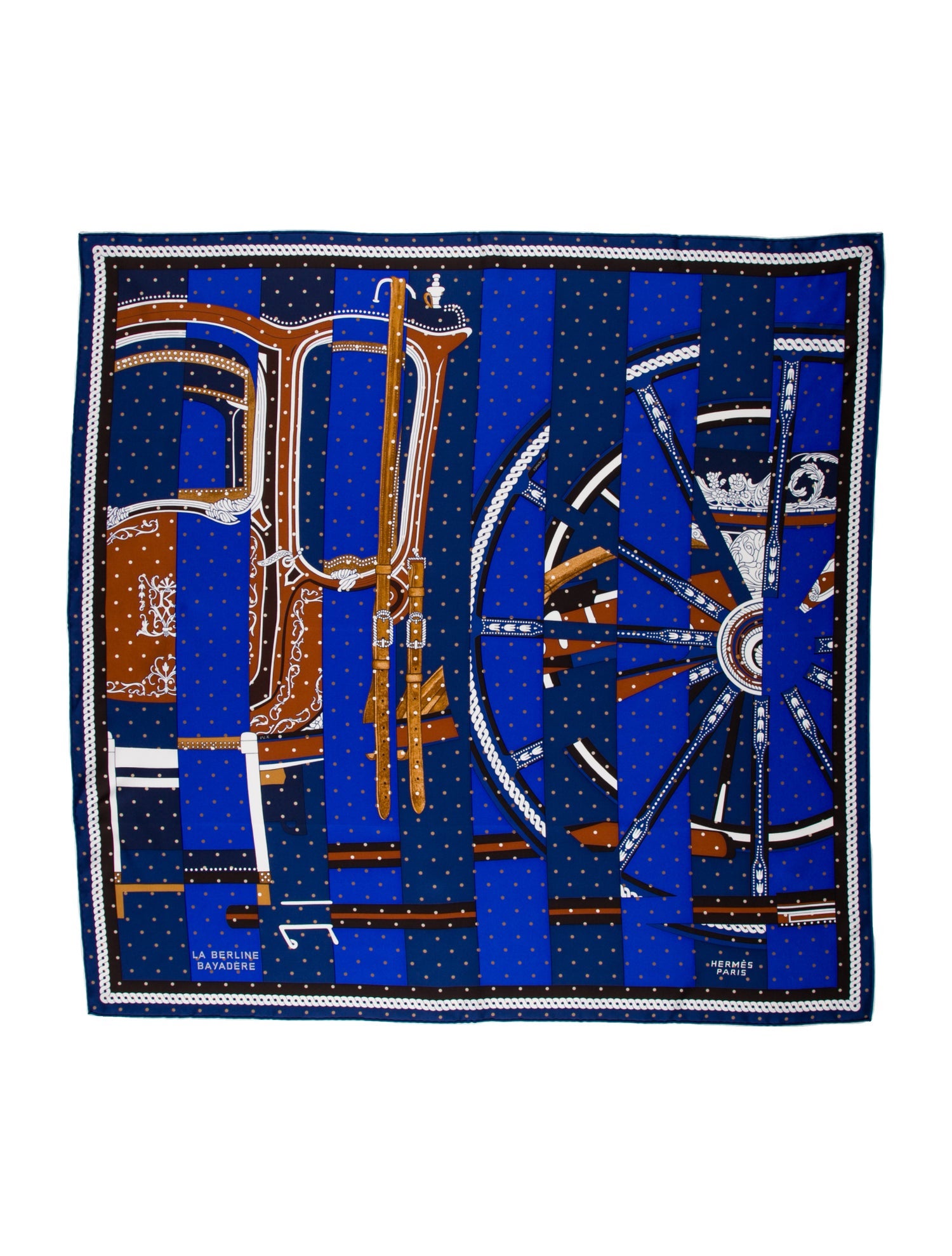 Hermès La Berline Bayadere Silk Scarf w/ Tags