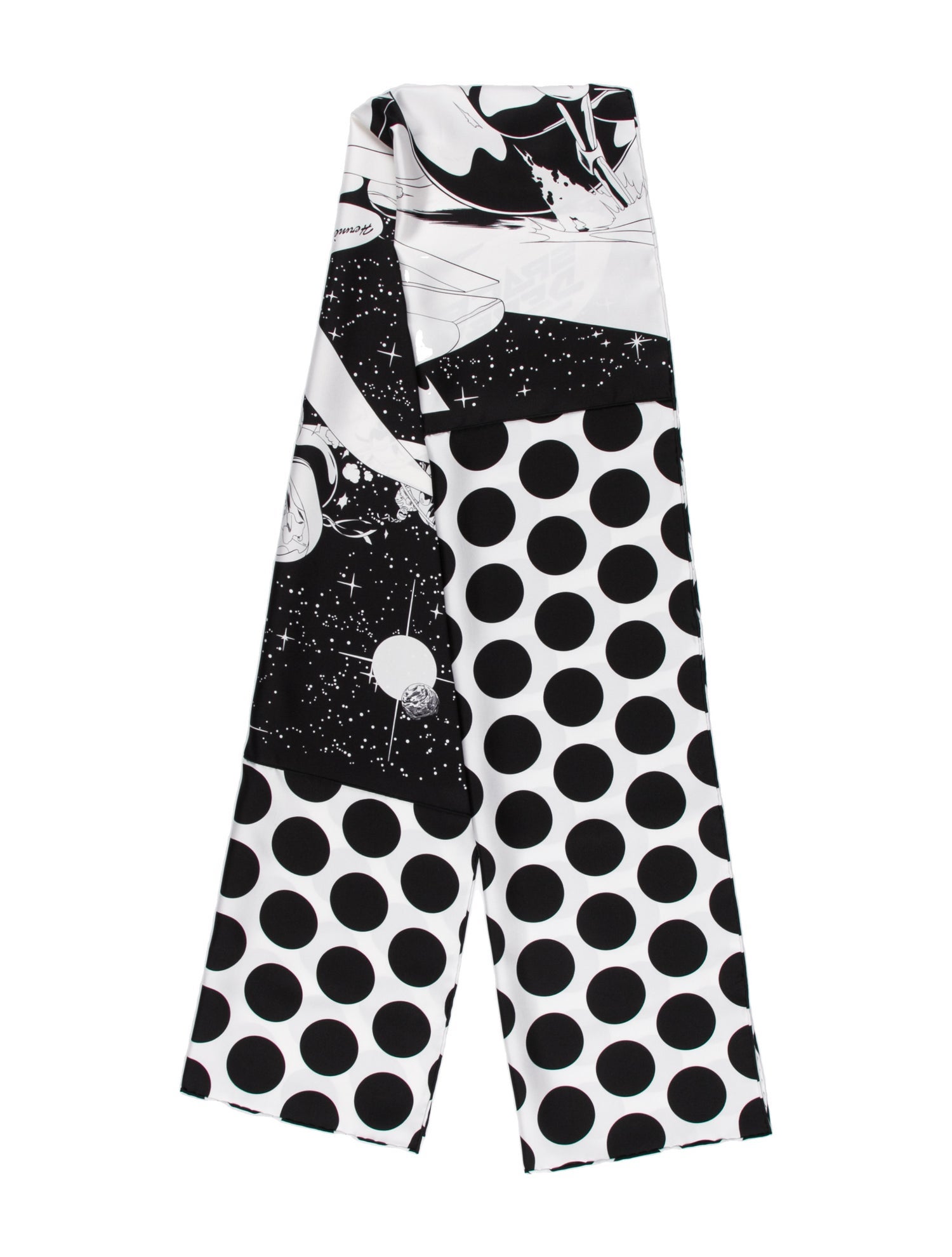 Hermès Space Derby Silk Muffler w/ Tags