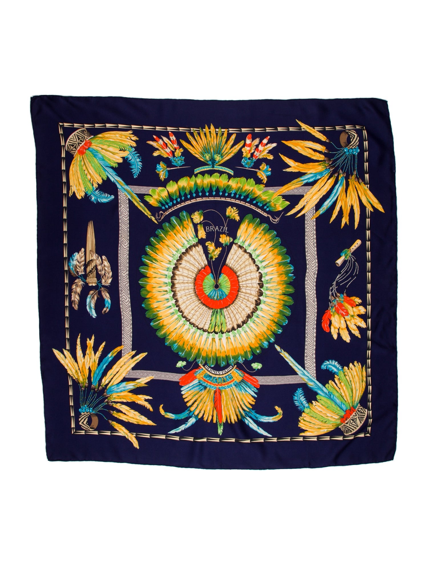 Hermès Brazil Silk Scarf