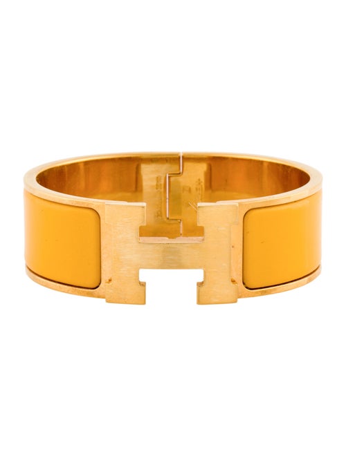 Hermès Enamel Clic Clac Bangle Bracelet