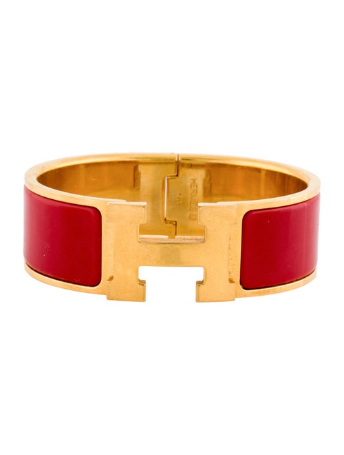 Hermès Enamel Clic Clac Bangle Bracelet