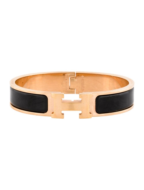 Hermès Enamel Clic H Bangle Bracelet