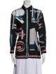 Hermès Silk Printed Button-Up Top