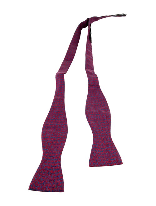 Hermès Silk Print Bow Tie