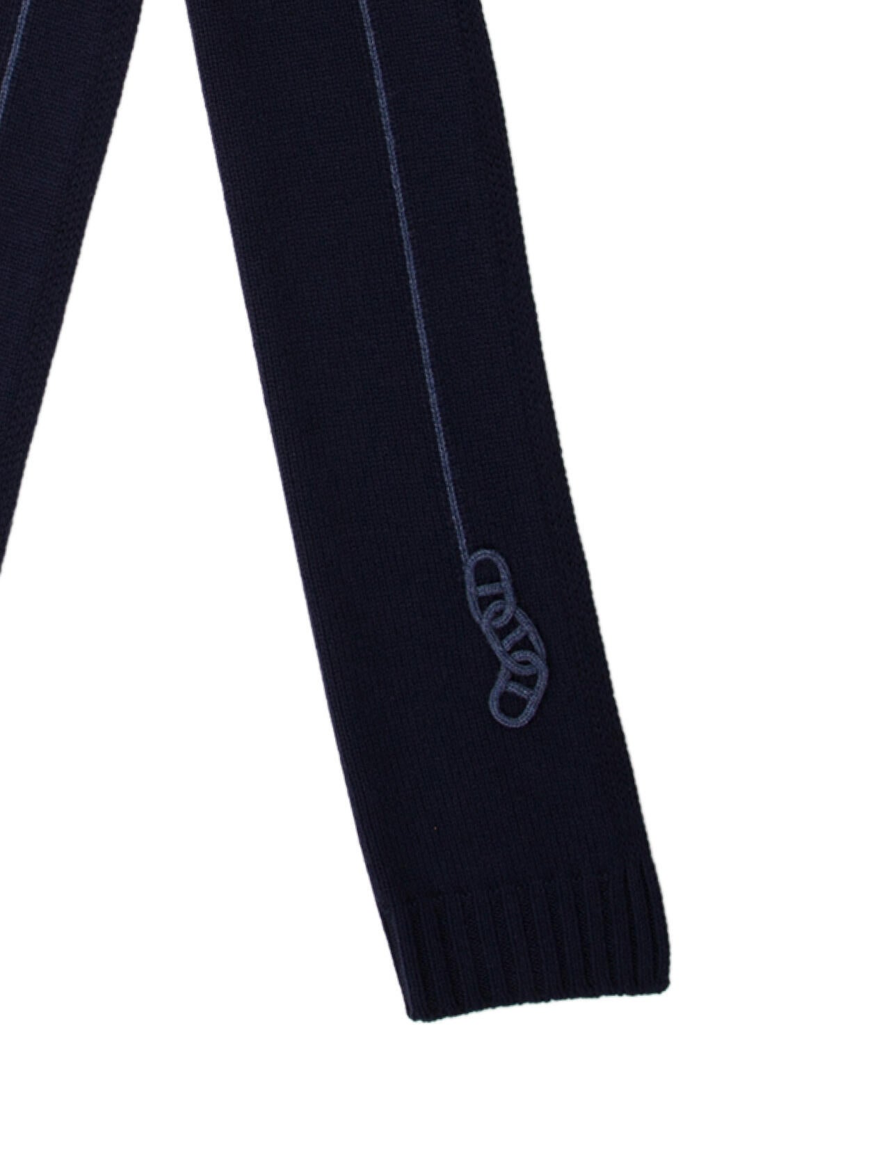 Hermès The Maillons Traces Cashmere Muffler w/ Tags