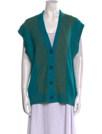 Hermès Cashmere Plunge Neckline Sweater