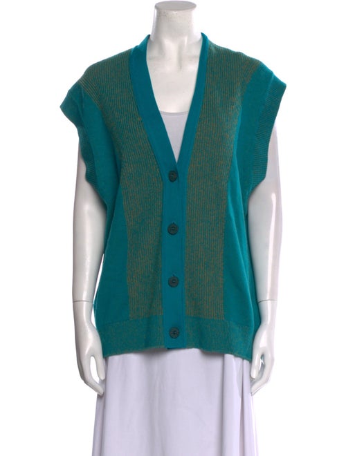 Hermès Cashmere Plunge Neckline Sweater