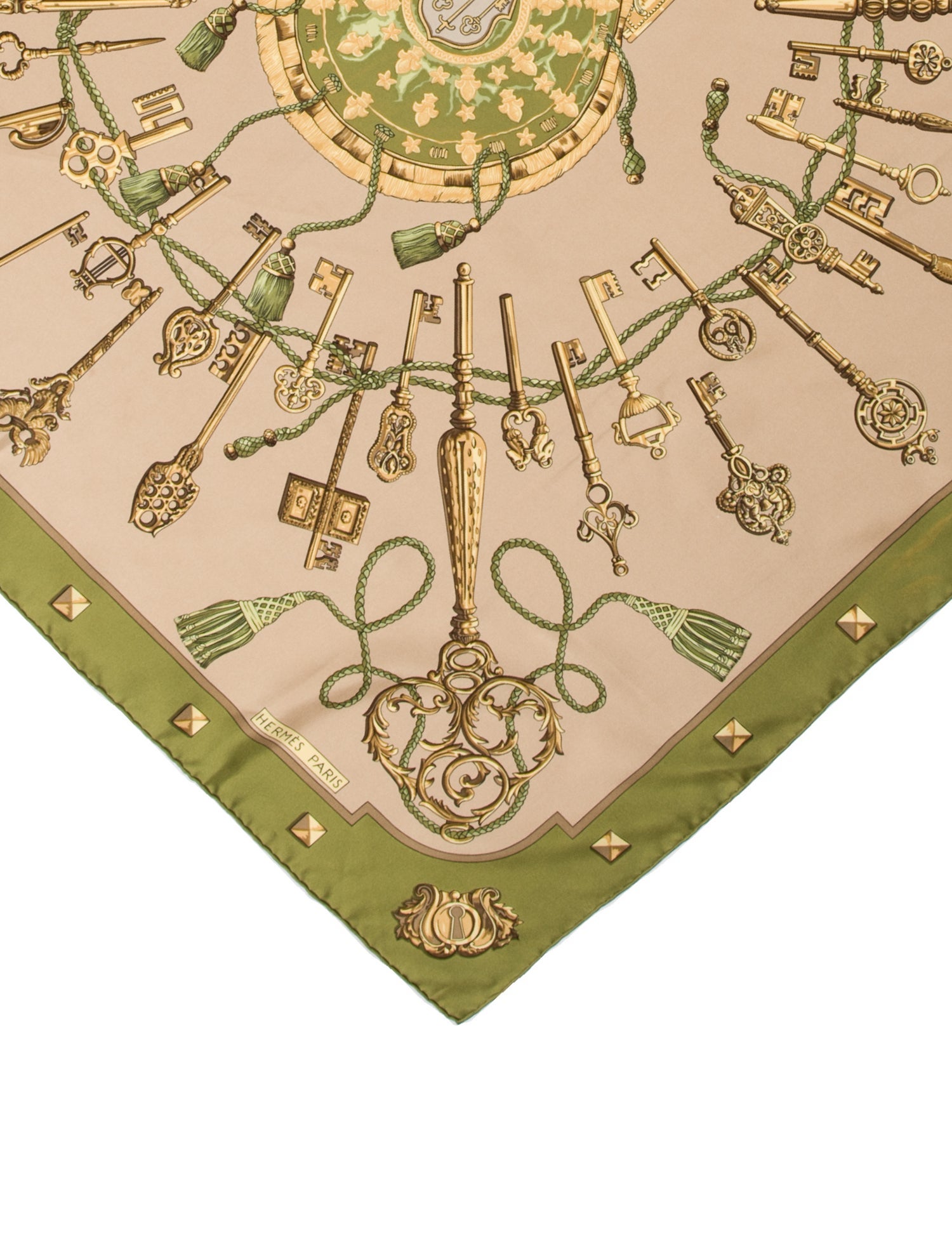 Hermès Les Clés Silk Scarf