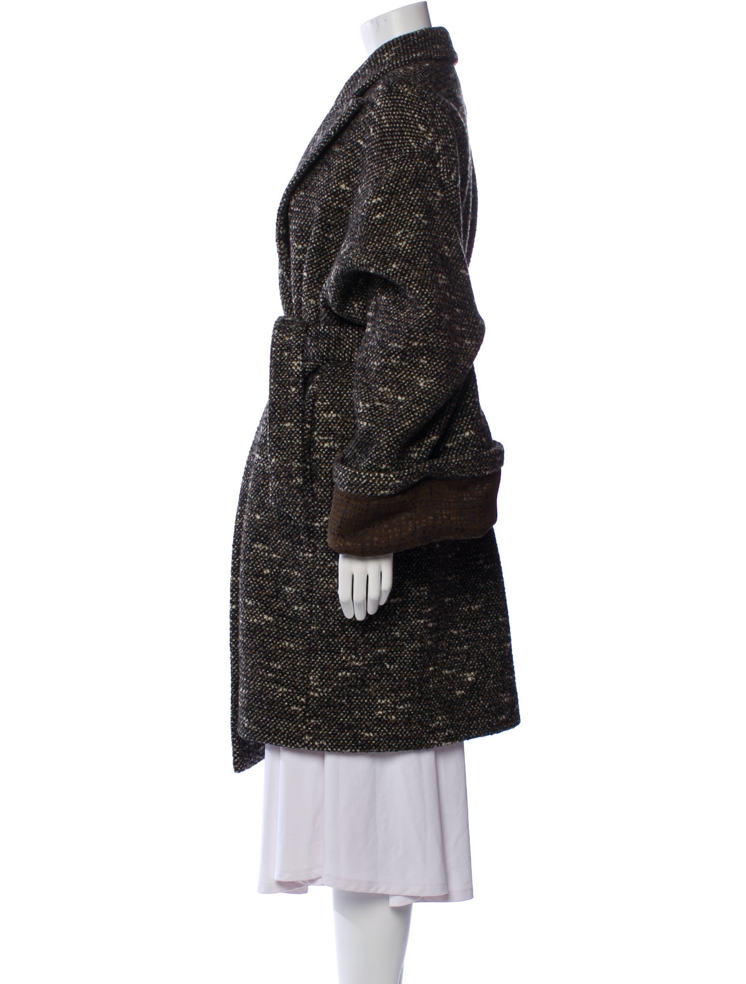 Hermès Cashmere Faux Fur Coat