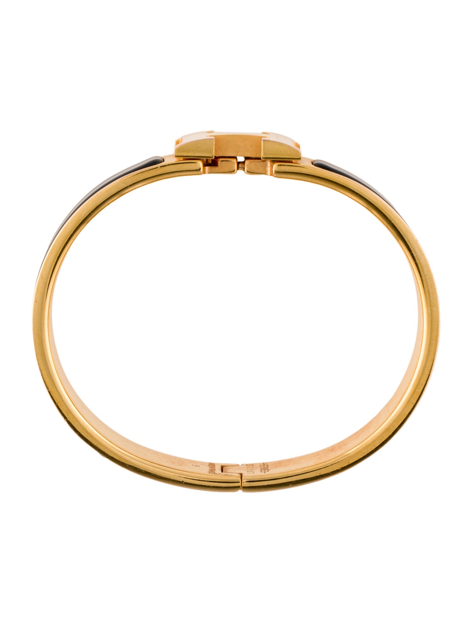 Hermès Enamel Clic H Cuff Bracelet