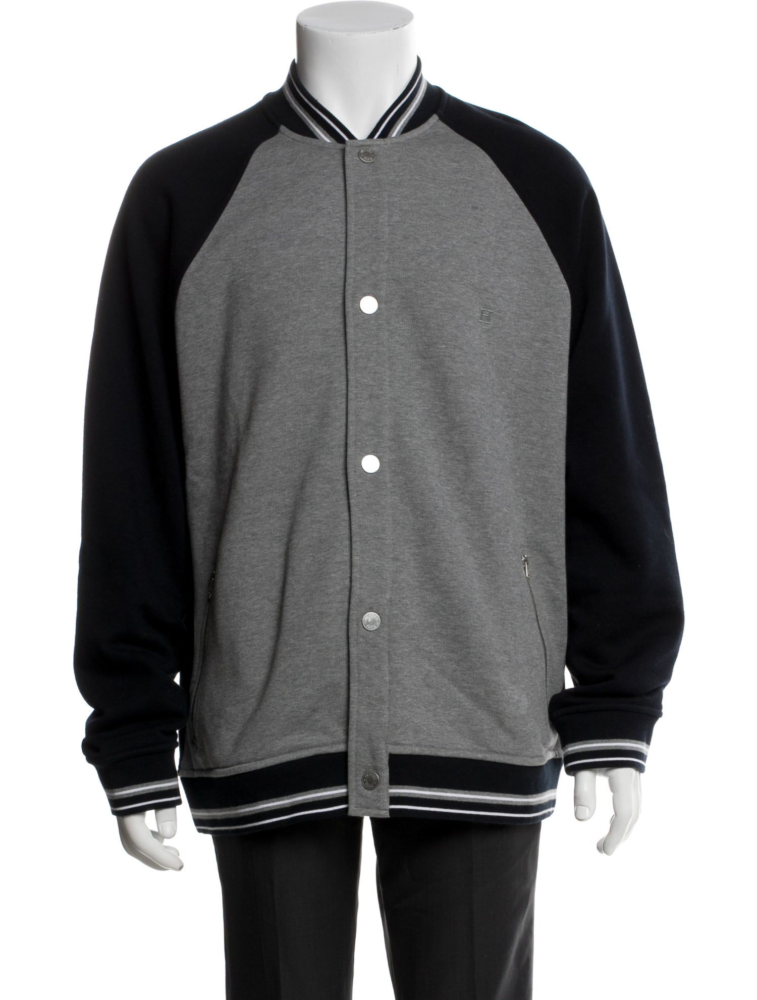 Hermès Colorblock Pattern Bomber Jacket